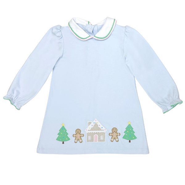 Gingerbread Louisa Knit Dress- Lt. Blue