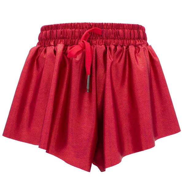 Shimmer Butterfly Short- Crimson
