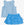 Active Princess Tiered Skort Set- Crystal Blue Princess