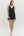 Solid Sleeveless Pullover Dress- Black