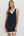 Solid Sleeveless Pullover Dress- Black