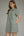 Gingham Print Puff Sleeve Dress- H. Green