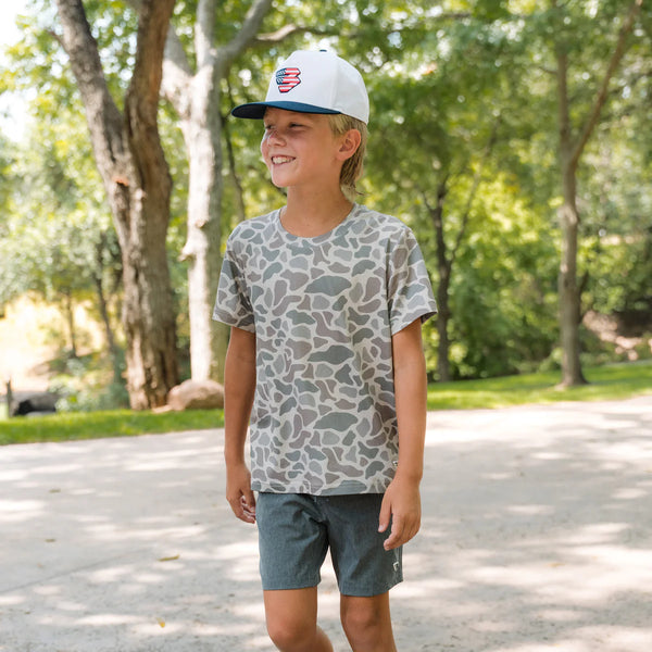 Youth Go To Tee- Classic Deer Camo