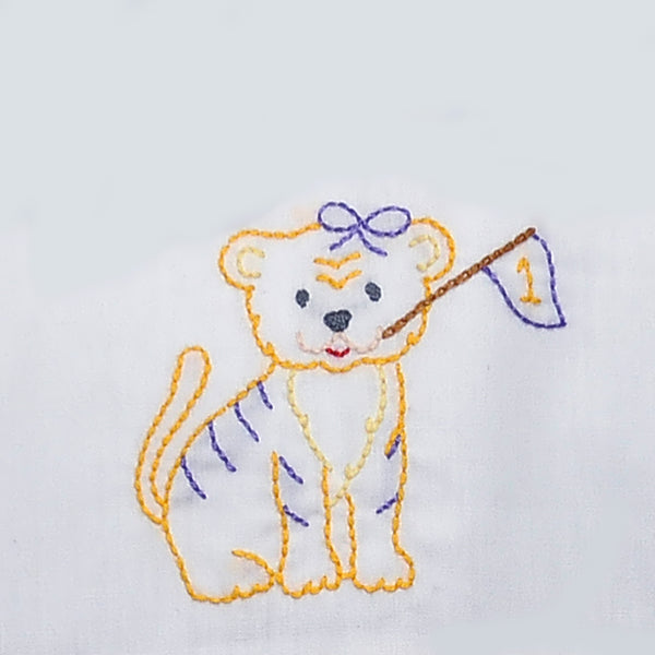 Tiger W/ Flag Purple & Gold Dress