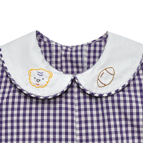 Tiger & Football Purple/Gold Bubble