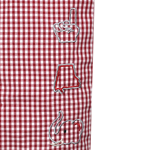 Elephant Crimson/Gray 3 Logo Shortall