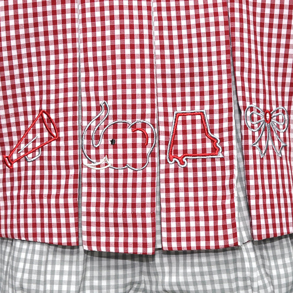 Elephant Crimson/Gray 4 Logo Bloomer Set