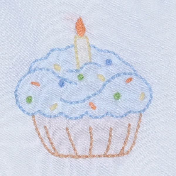 Cash Button On Suit- Birthday Cupcake