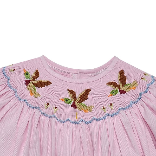 Georgette Bloomer Pants Set- Pink Mallards