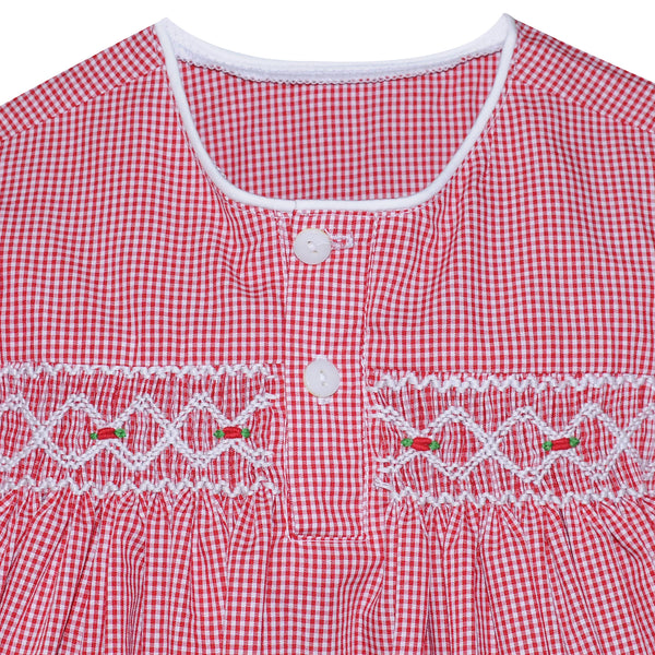 Claire Gown- Red Gingham