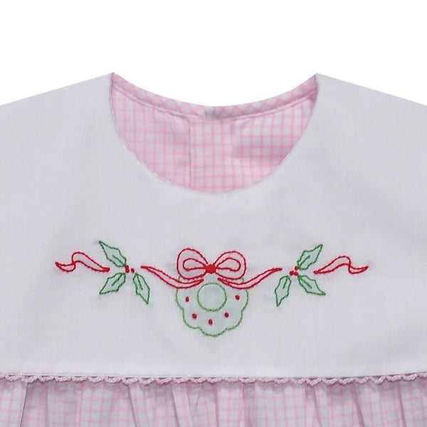 Reese Pink Dress- Wreath