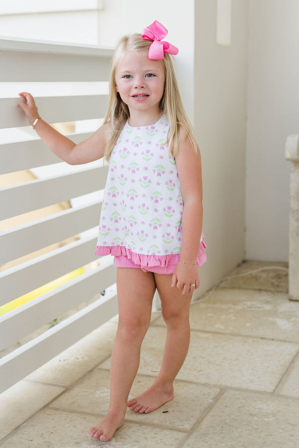 Tulip Knit Bloomer/Banded Short Set