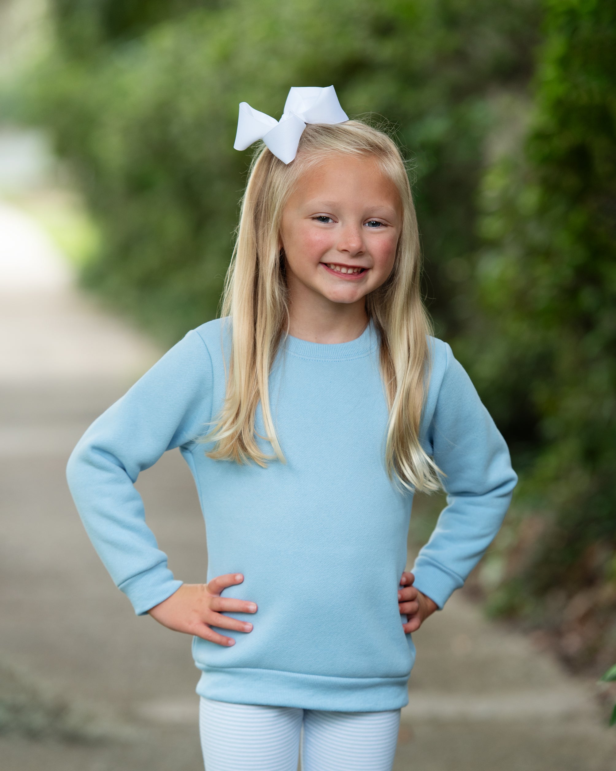 Jellybean by Smock Candy Pullover Fleece Sweatshirt Light Blue 2T