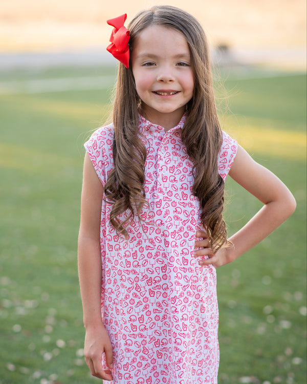 Kickoff Red Polo Sleeveless Dress