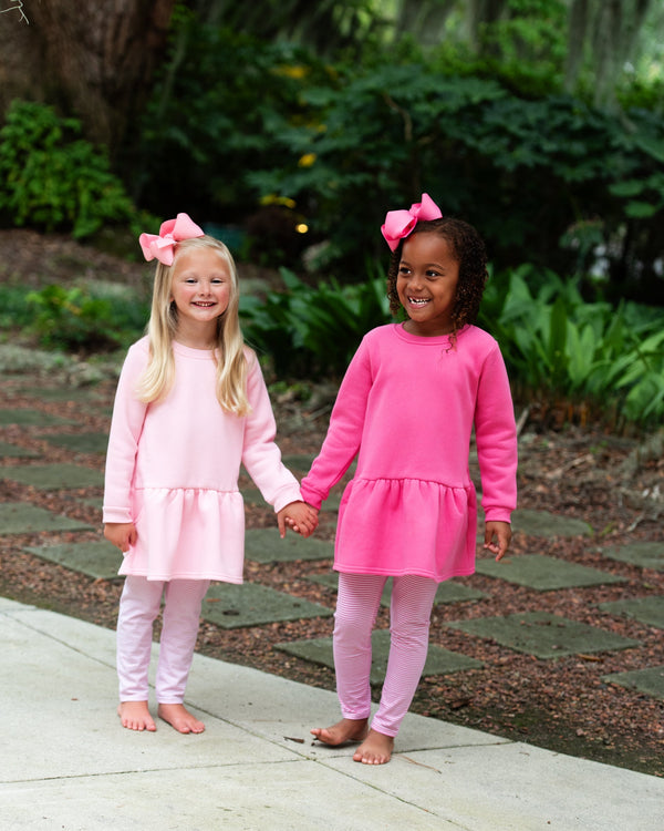 Tunic Sweatshirt- Hot Pink