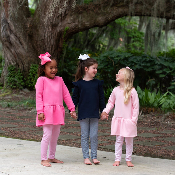 Tunic Sweatshirt- Hot Pink