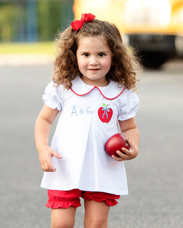 A is for Apple Bloomer Set