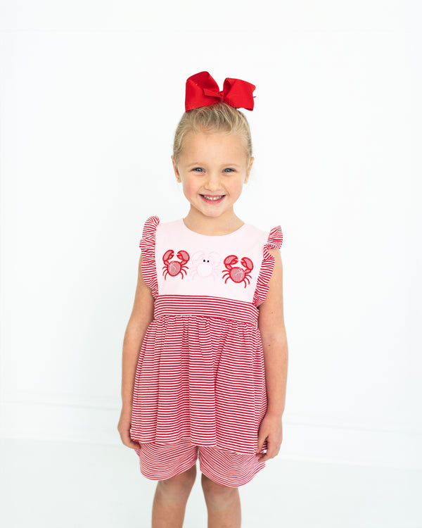 Crab Ruffle Short Set