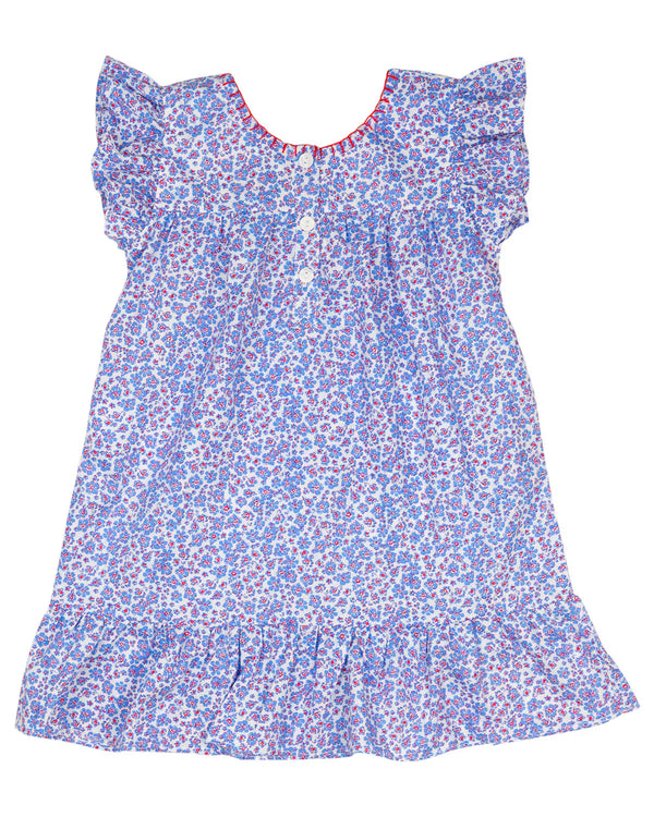 Blue Floral Fiesta Dress