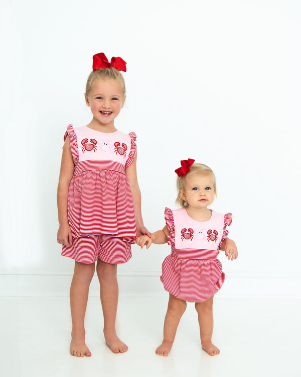 Crab Ruffle Short Set