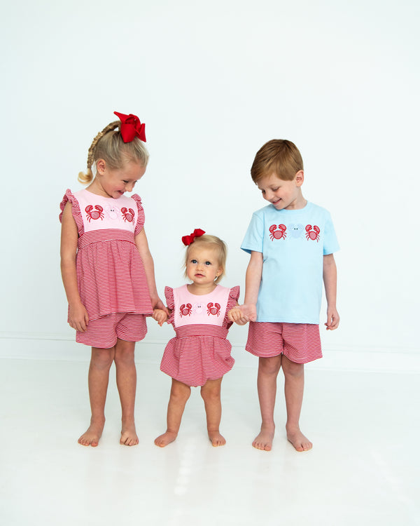 Crab Ruffle Short Set