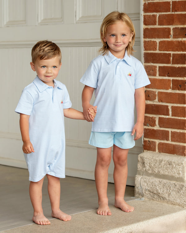 School Supplies Mini Embroidery Polo