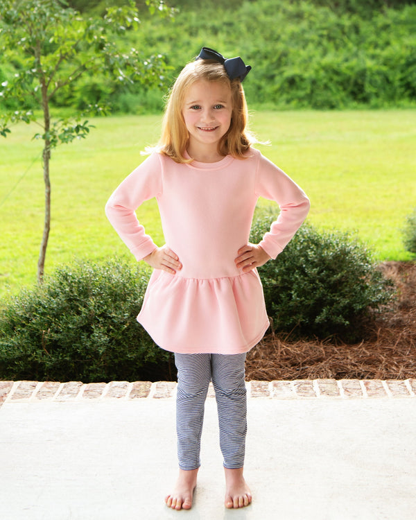 Tunic Sweatshirt- Light Pink