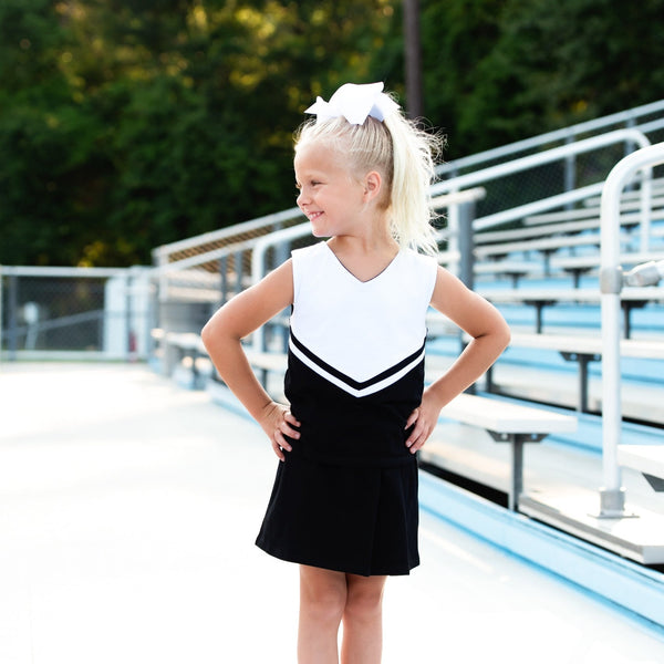 Cheer Uniform Skort Set- Black/White