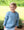 Pullover Fleece Sweatshirt- Cornflower