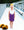 Cheer Uniform Skort Set- Purple/Yellow