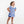 Load image into Gallery viewer, Game Day Pleat Bloomer Set- Royal Stripe
