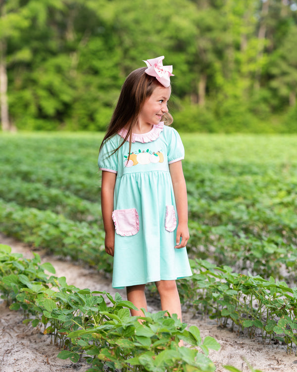 Pastel Pumpkin Pocket Dress