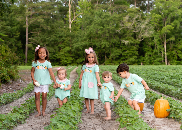 Pastel Pumpkin Pocket Dress