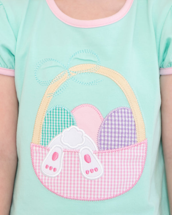 Easter Basket Ruffle Short Set