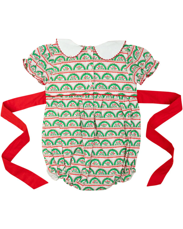 Scalloped Holiday Floral Bubble