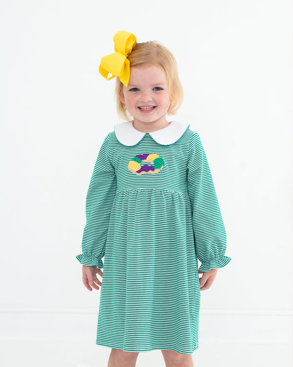 King Cake Embroidery Dress