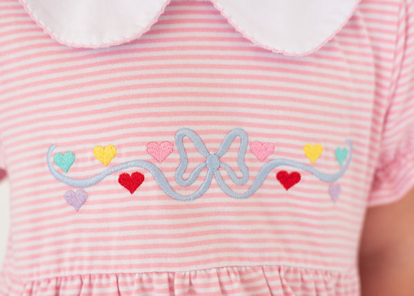 Mini Heart Embroidery Dress