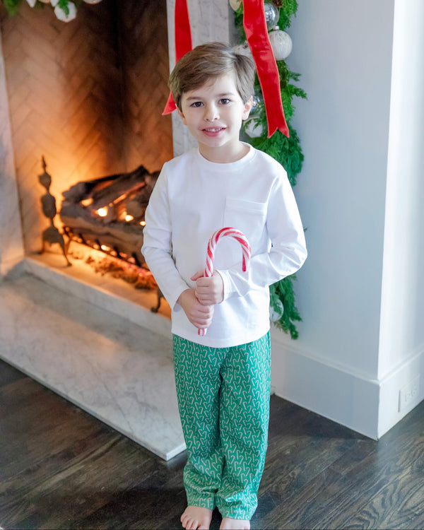 Beckett Hangout Pant- Candy Cane Lane