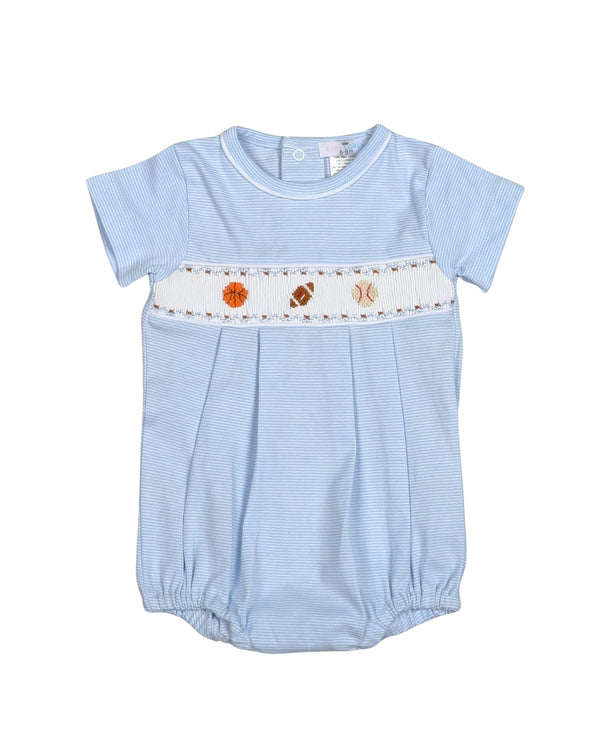 Sport Trio Hand Smocked Pima Bubble