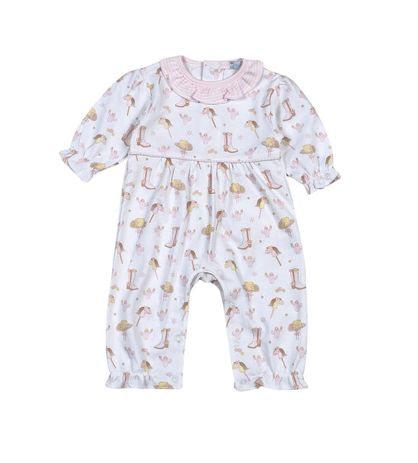 Howdy Baby Romper- Pink