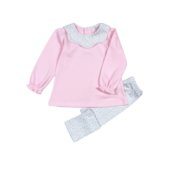 Nicolle Scallop Pants Set