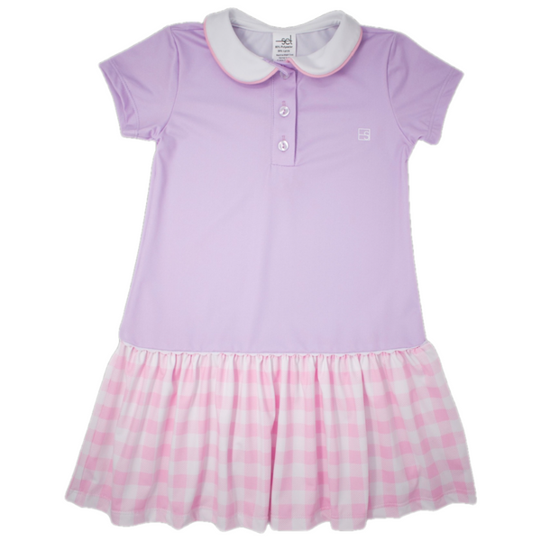 Darla Dropwaist Dress - Lavender, Light Pink BC