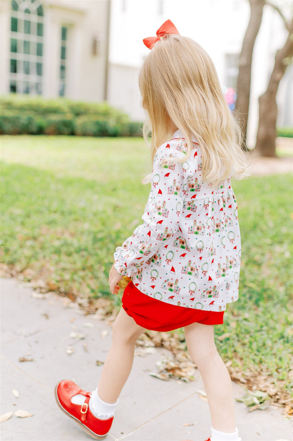 Deck the Halls L/S Bloomer Set