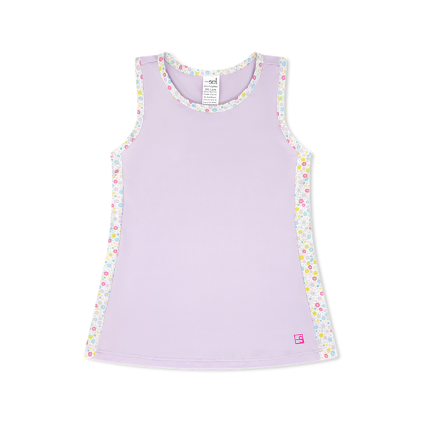 Drew Tank- Petal Purple, Sunny Day Floral