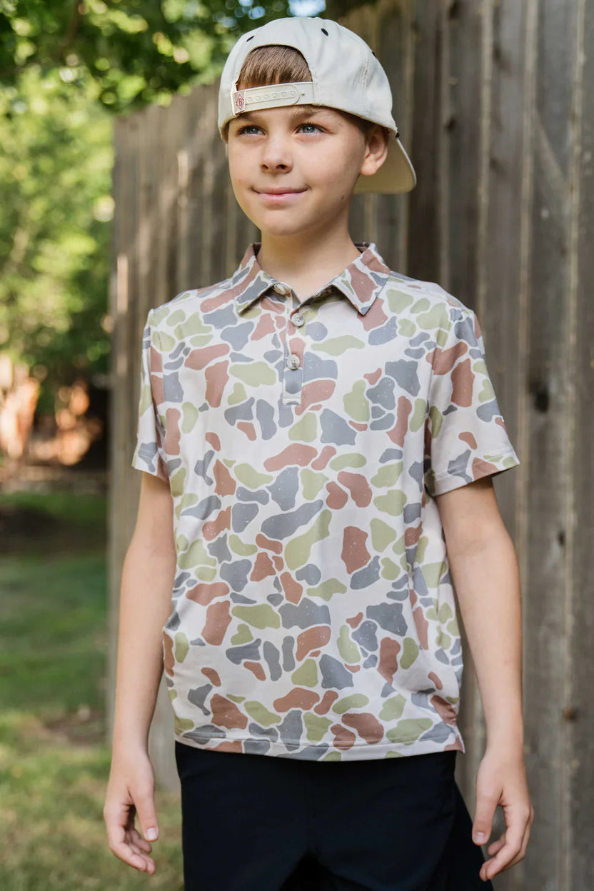Properly Tied Boys Court Short - Tan Khaki