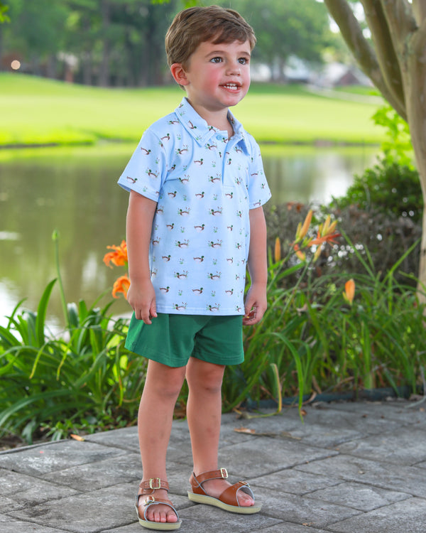 Ducks in a Row Polo Short Set