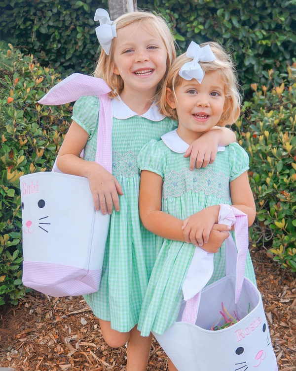 Easter Bunny Basket - Pink