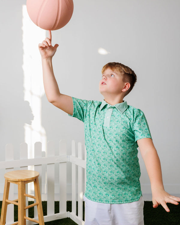 Court & Field Polo- Green