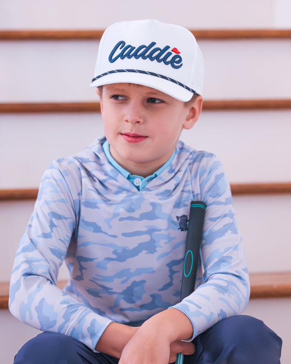 Youth Backspin Camo Performance Hoodie