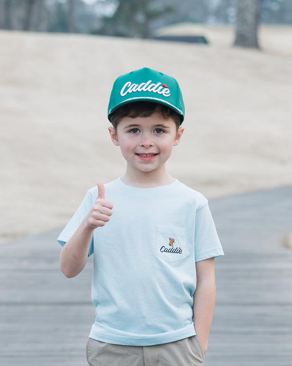 Youth Caddie Performance Rope Hat- Green/White